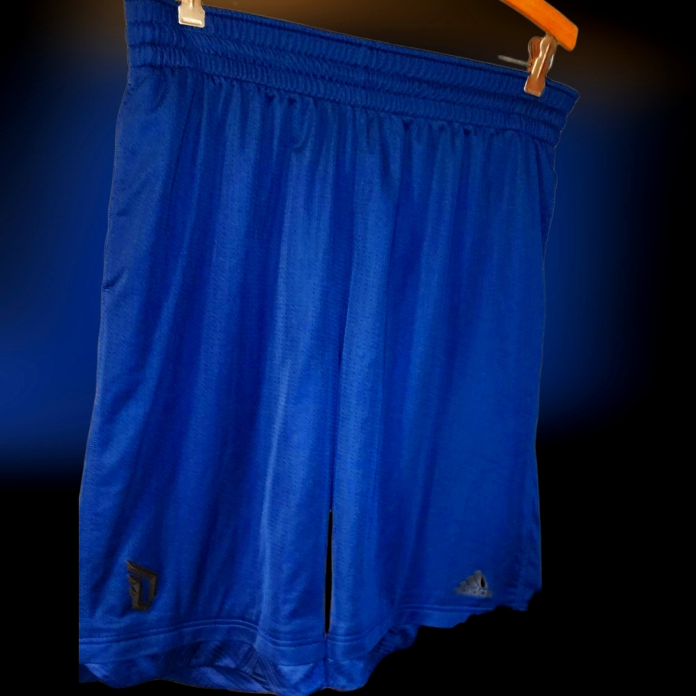 Adidas Men's Blue Damian Lillard Basketball Shorts Size XLj